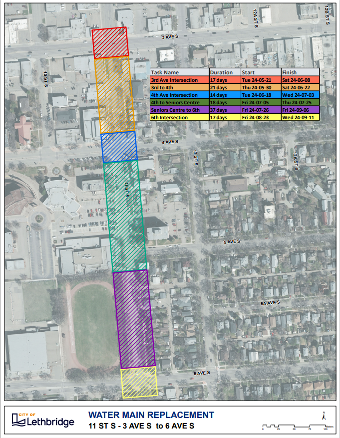 Image of Watermain upgrades for 11 Street South start next week