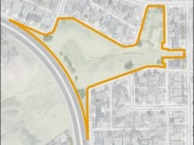 Ravine Park Map Outline