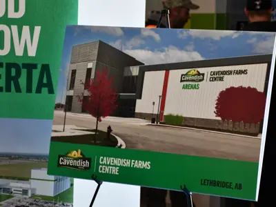 Cavendish Farms Centre Sign Announcement YMCA