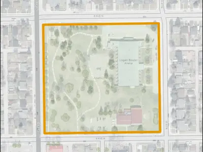 Adams Park map outline