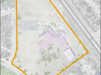 Father Leonard Van Tighem School Park Map Outline