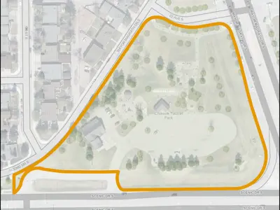 Chinook Tourist Park Map Outline