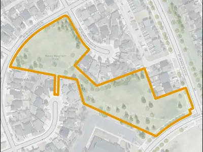 Rocky Mountain Park Map Outline