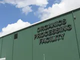 Organics Processing Facility Sign on Building