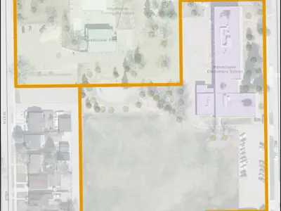 Westminster School & Park Map Outline