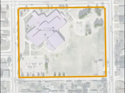 St Paul School Park Map Outline