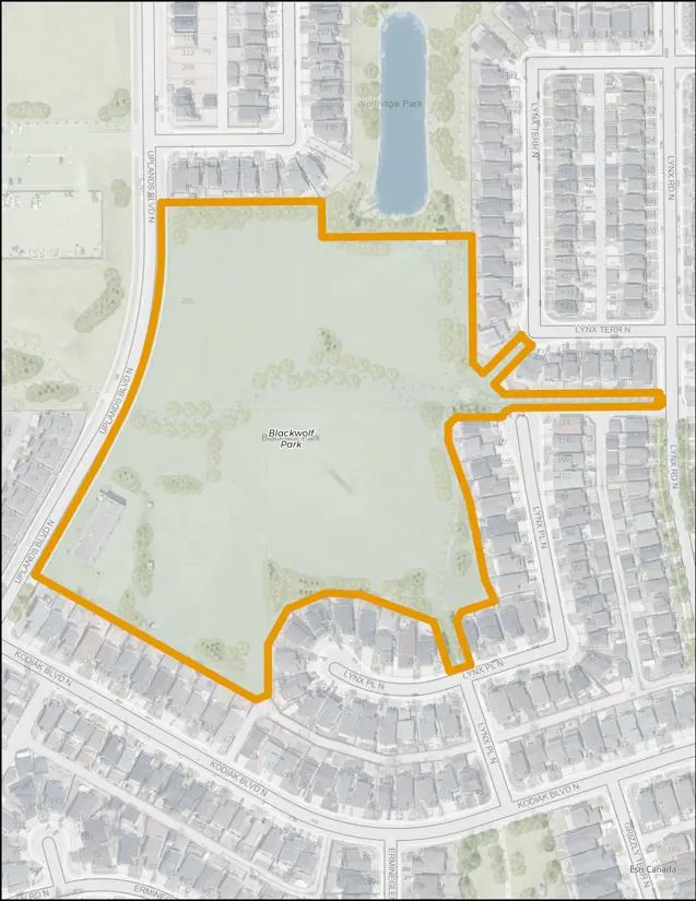 Blackwolf park map outline