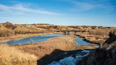 Winter Coulee Whoop Up Bridge River Bottom