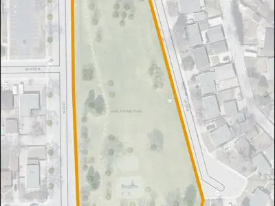 Jock Palmer Park Map Outline