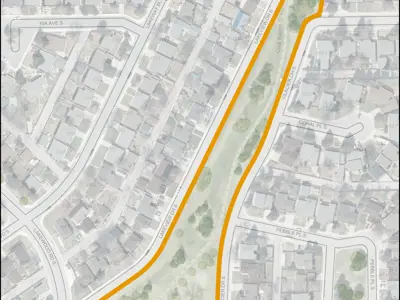 Lakeview Greenstrip North Map Outline