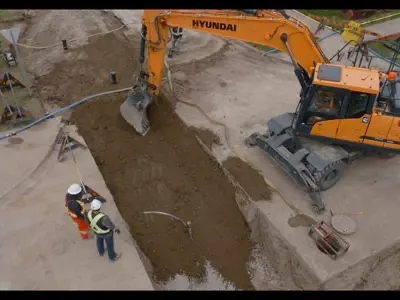 Road Construction Equipment crew hardhats