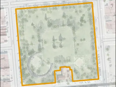 Galt Gardens Map Outline