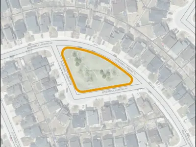 Rivermill Island Park Map Outline