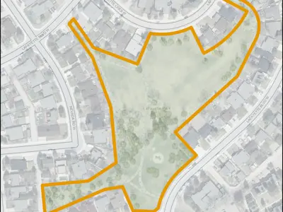 Lafayette Park Map Outline