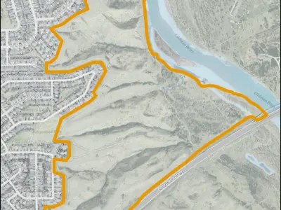 Bull Trail North Park Map Outline