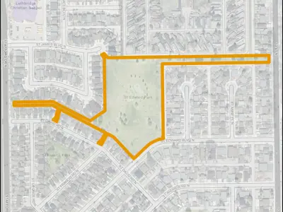 St. Edward's Park Map Outline