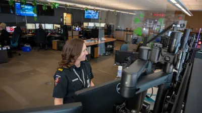 PSCC Call Centre with Fire EMS employee