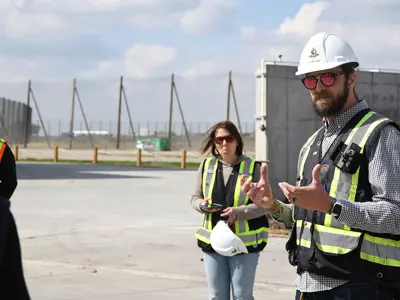 Organics Grand Opening Tour Outside Crew